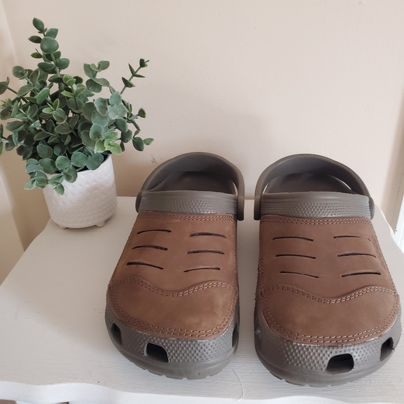 CROCS | Shoes | Brown Suade Crocs Mens 
